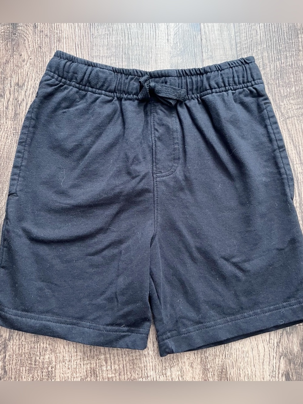 Tommy Bahama Boys Size Medium (7/8) Black Drawstring Knit Shorts w/ Pockets